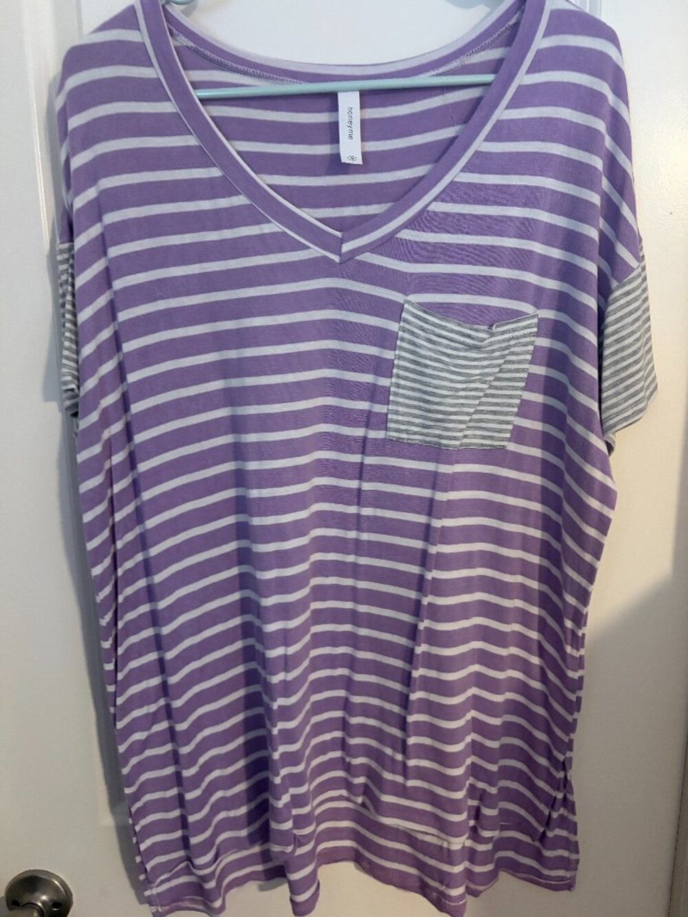 Honeyme Striped Tee- Medium